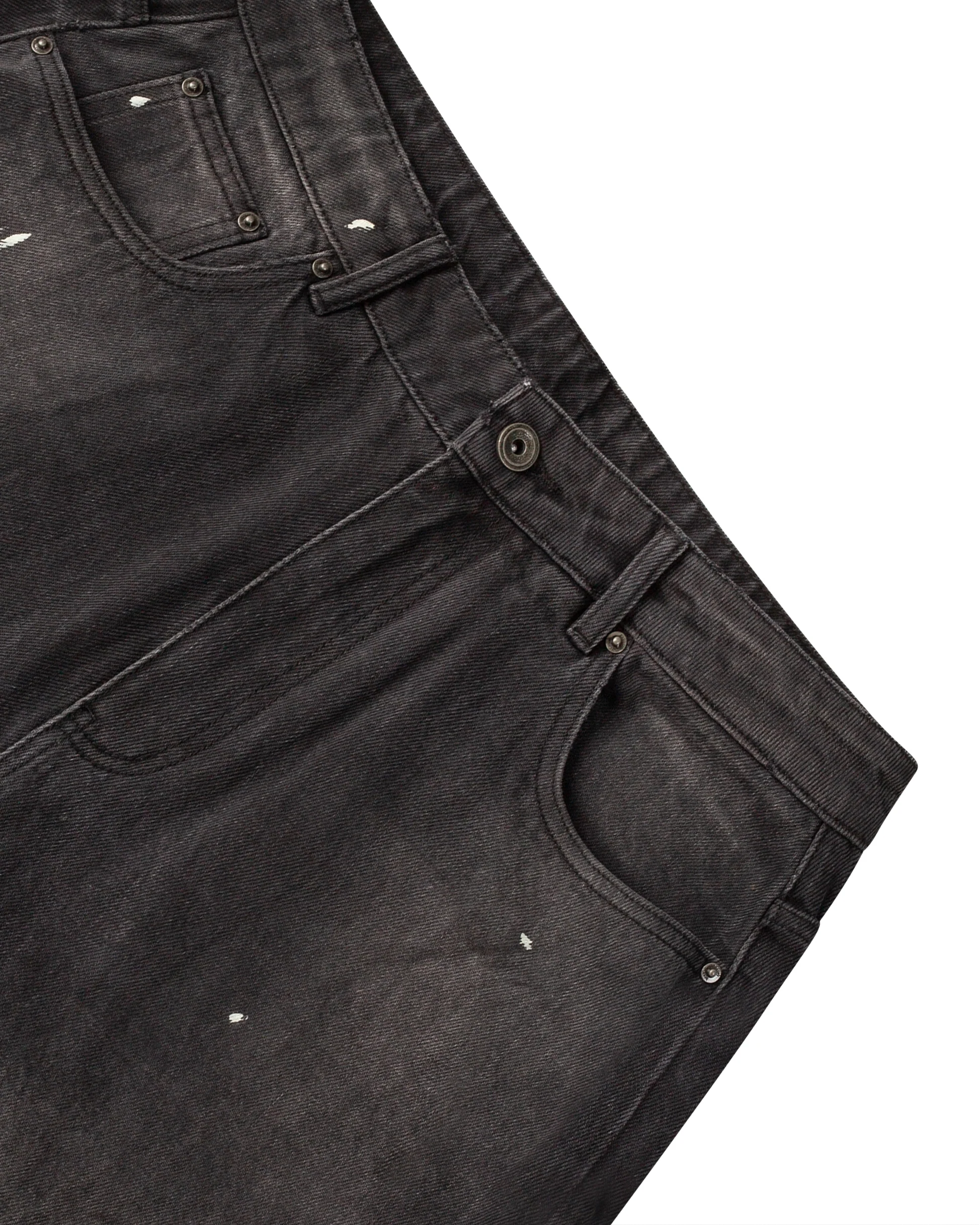 Black Paint Splatter Denim - Image 3
