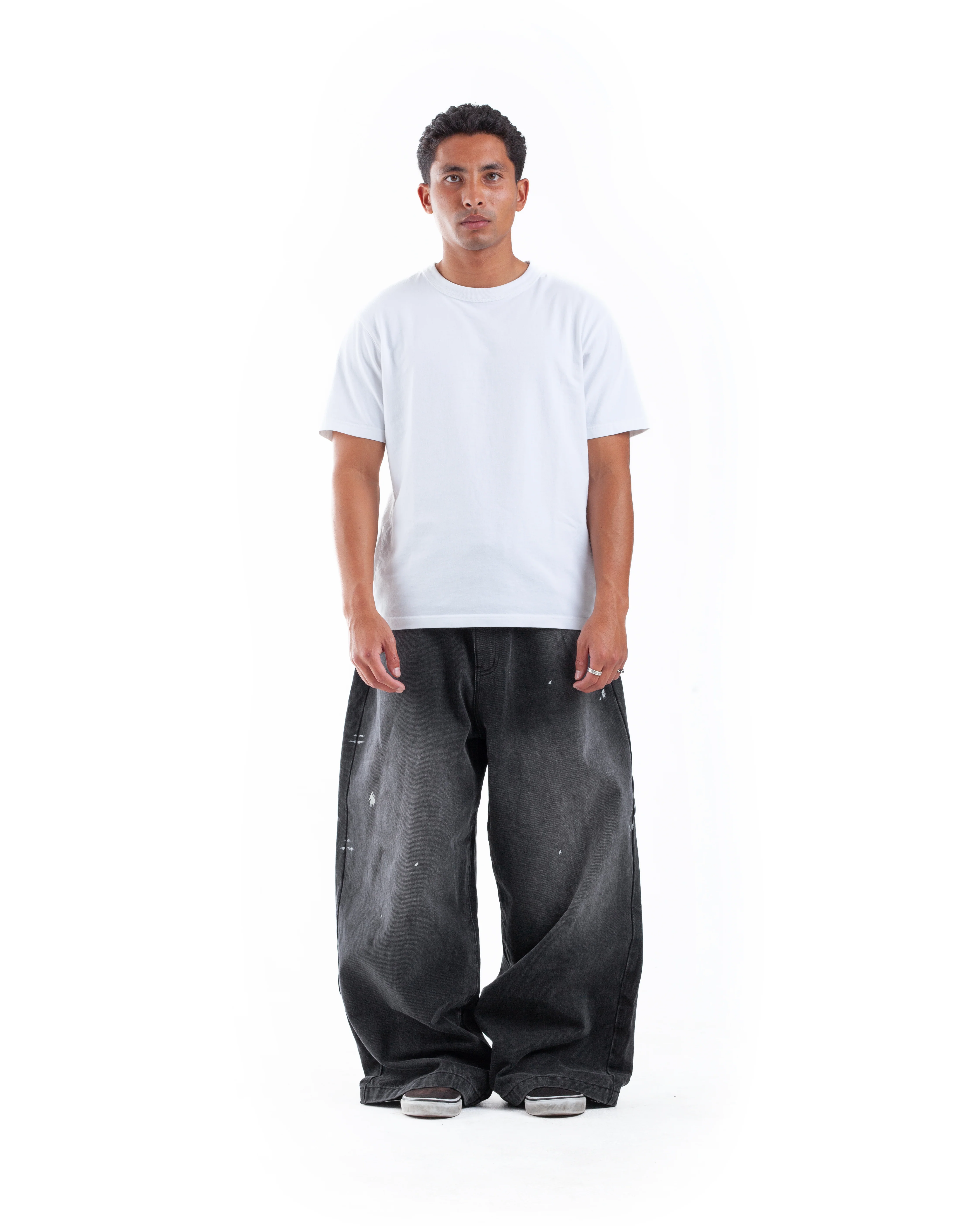 Black Paint Splatter Denim - Image 4