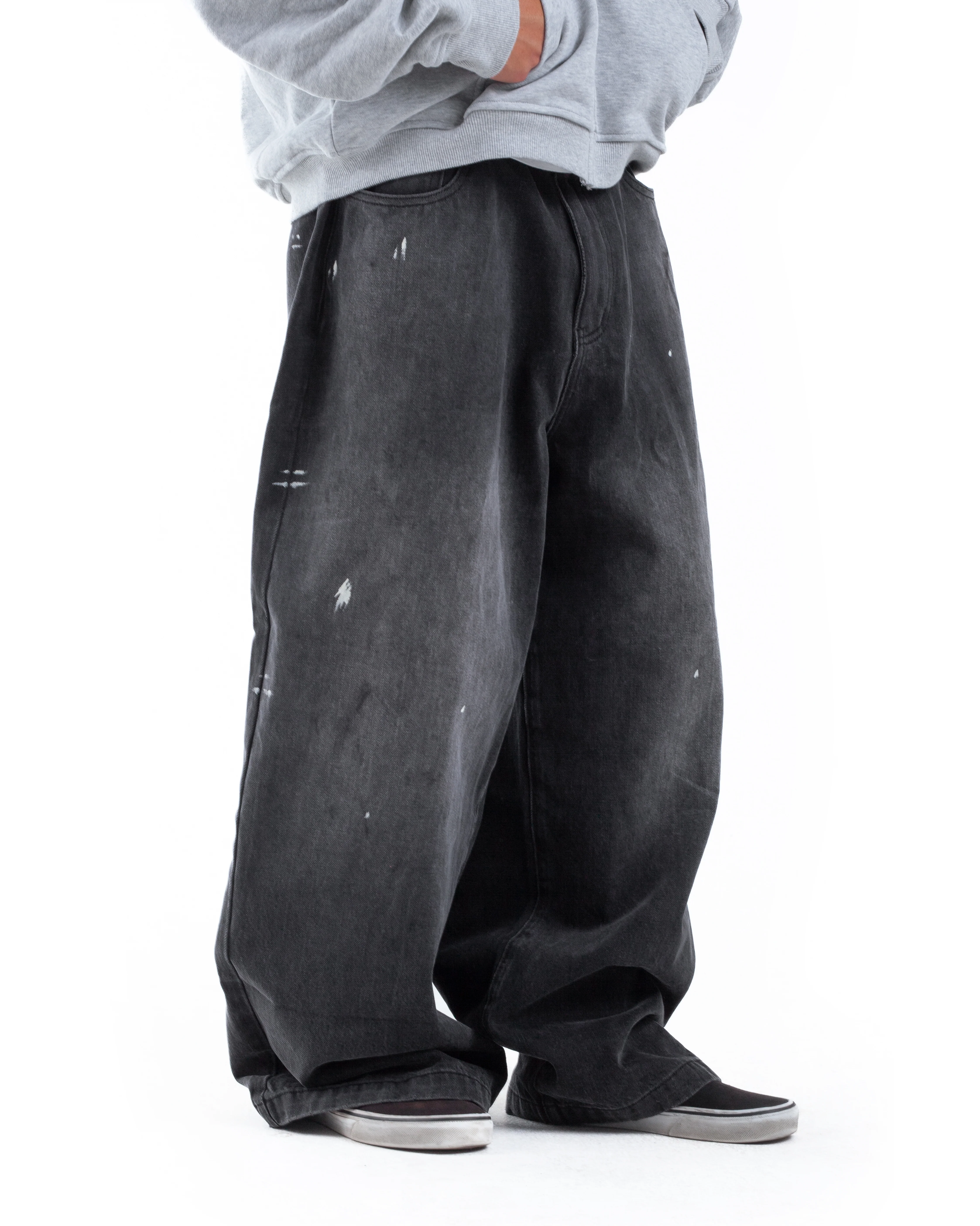 Black Paint Splatter Denim - Image 6