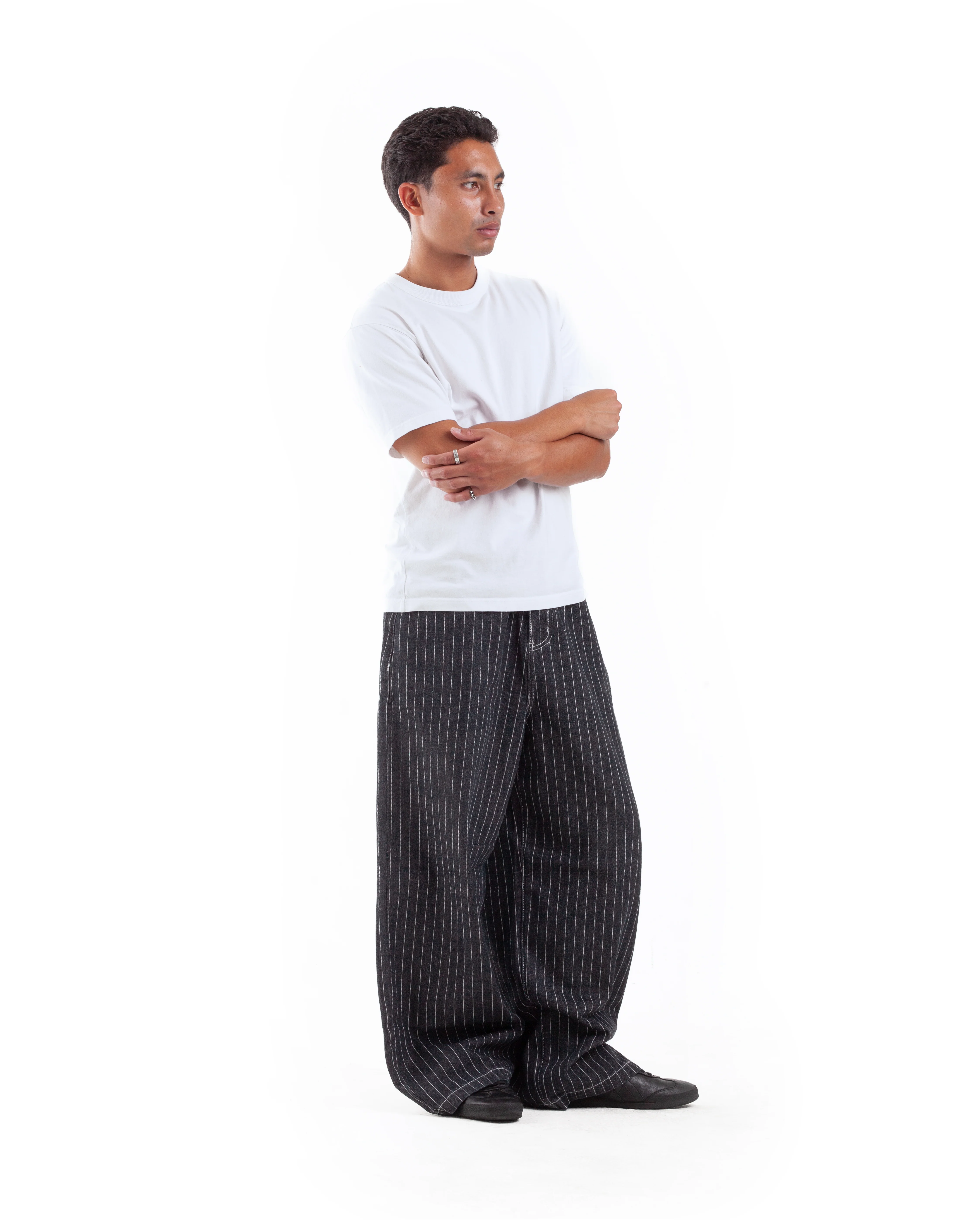 Black Pinstripe Denim - Image 6
