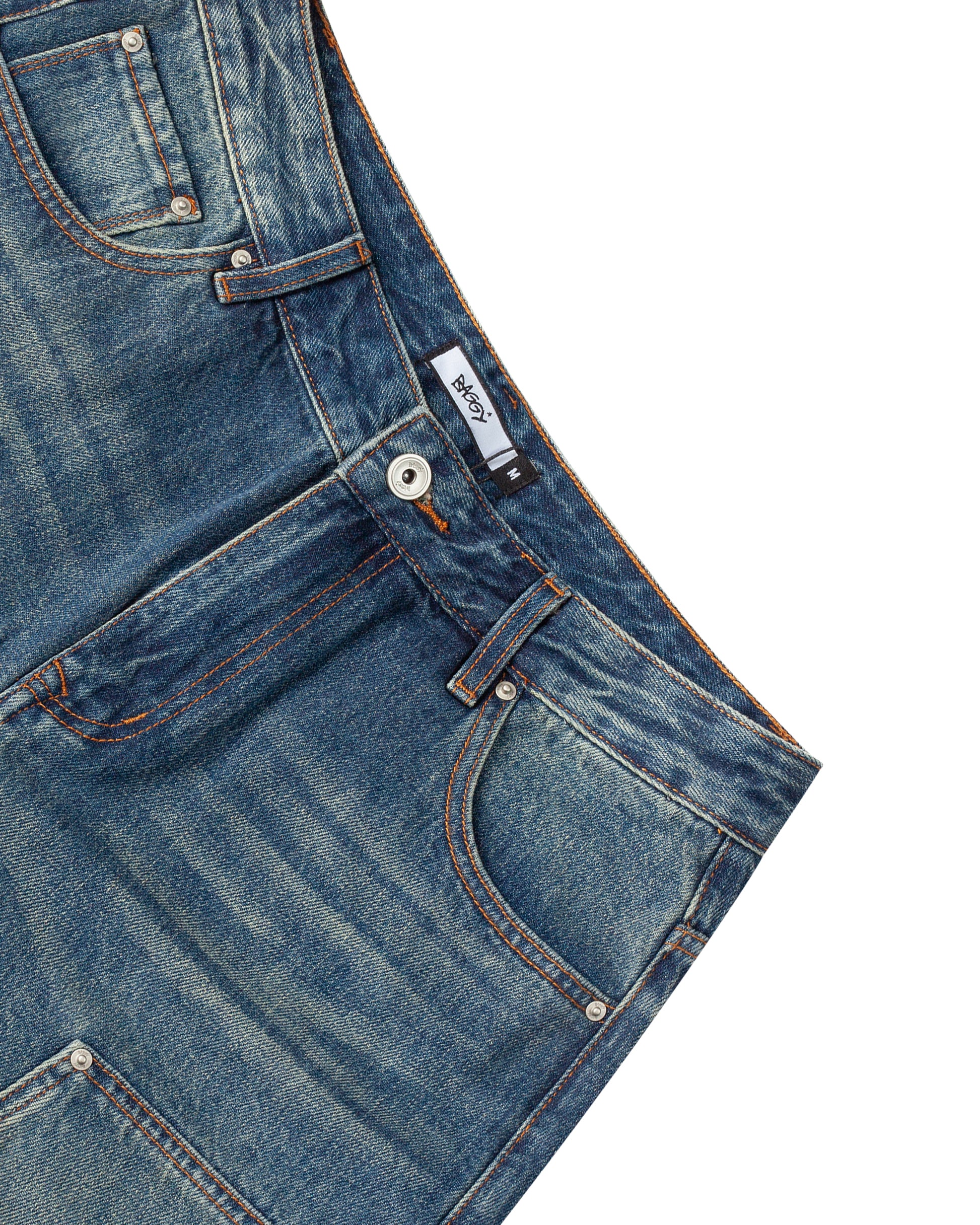 Blue Double Knee Denim - Image 4