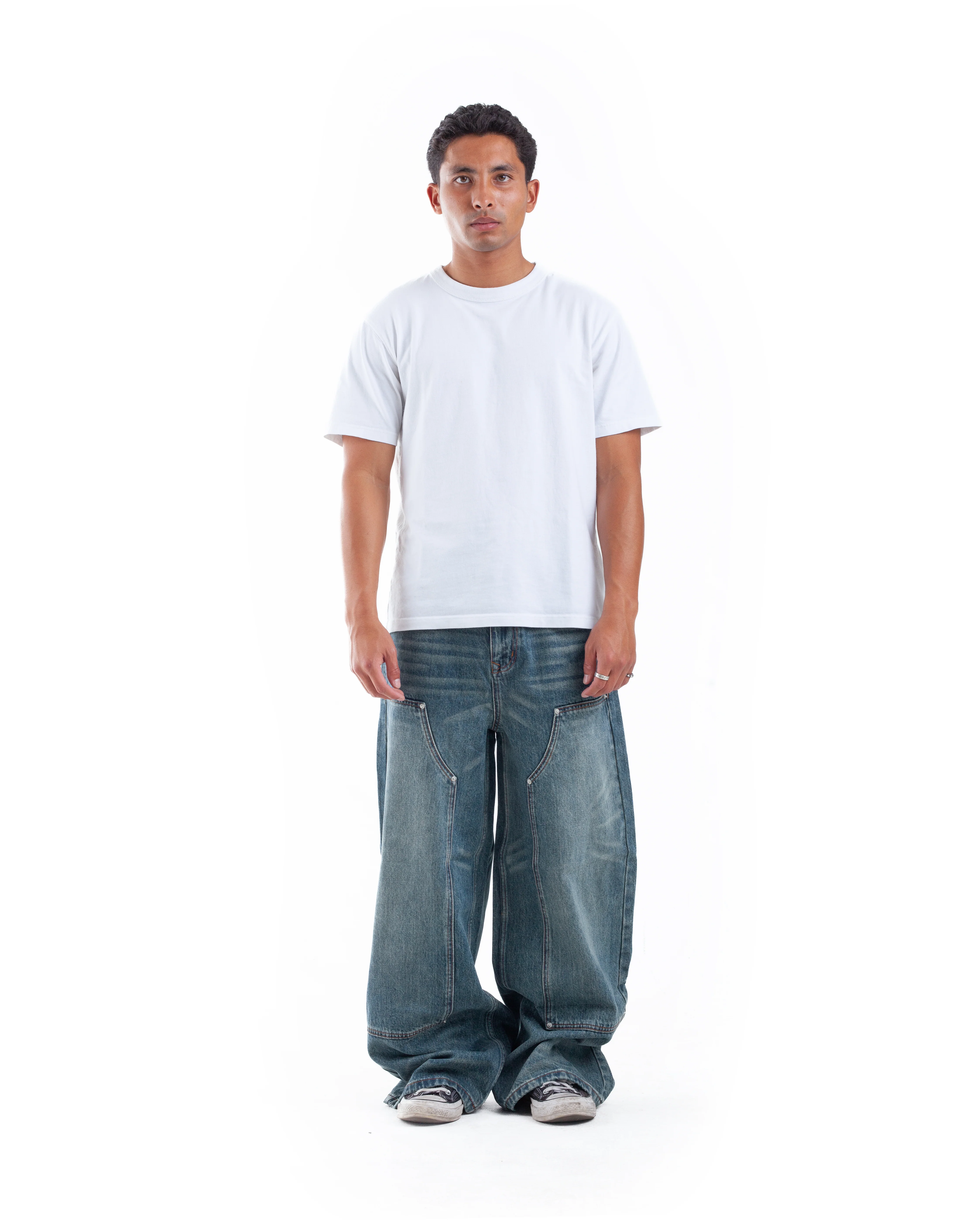 Blue Double Knee Denim - Image 8