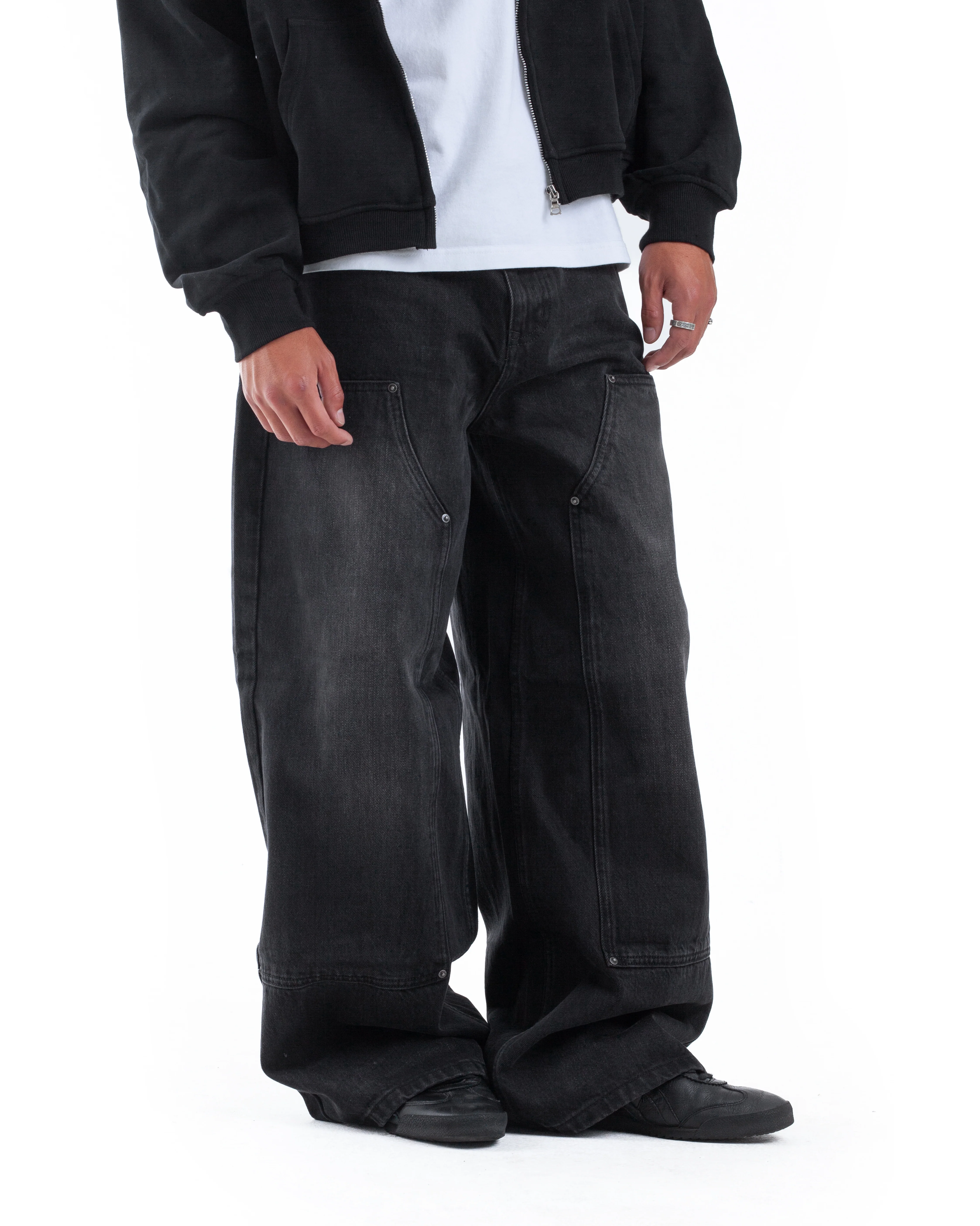 Black Double Knee Denim - Image 7