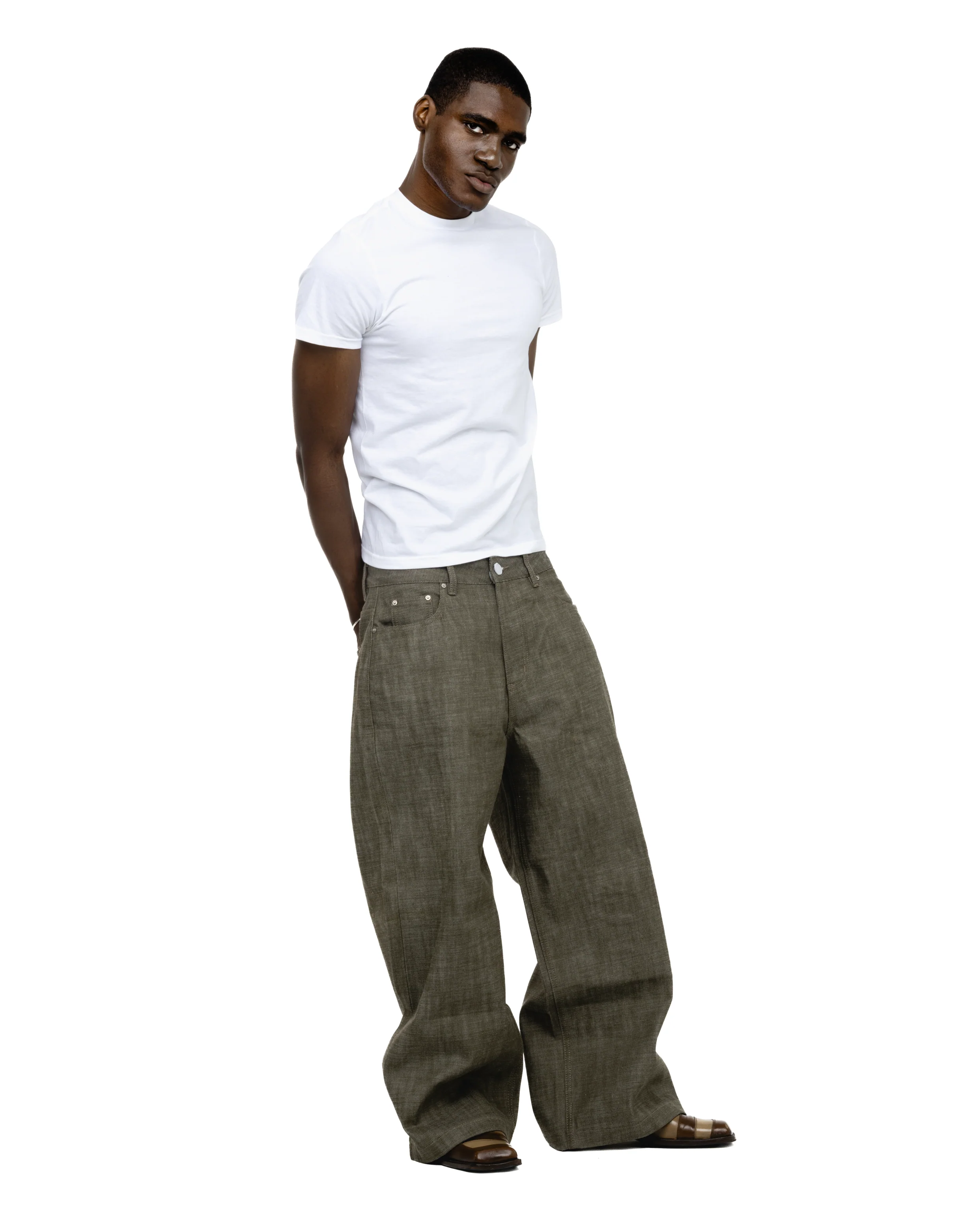 Green Selvedge Denim - Image 3