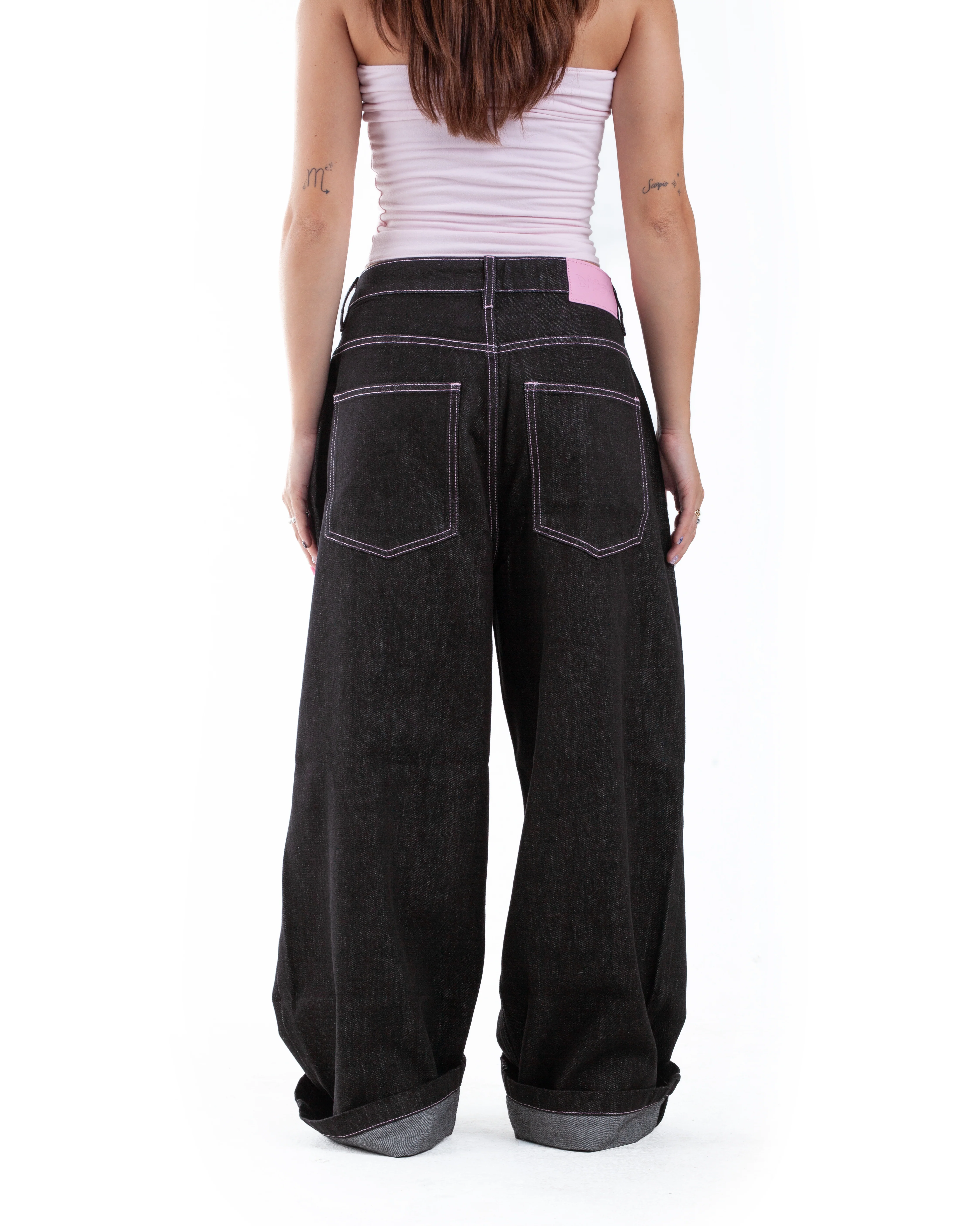 Raw Denim W/ Pink Stitching - Image 11