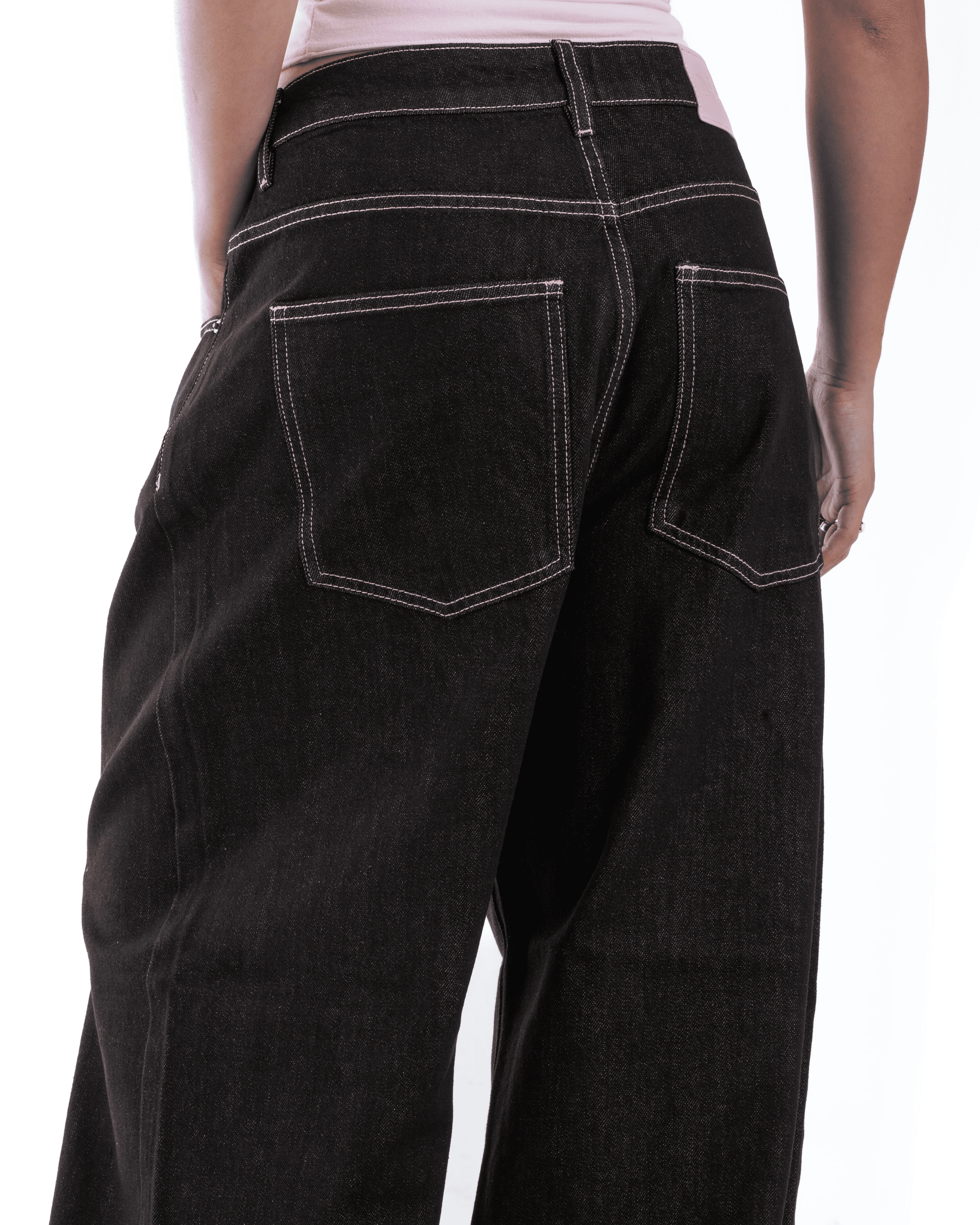 Raw Denim W/ Pink Stitching - Image 13