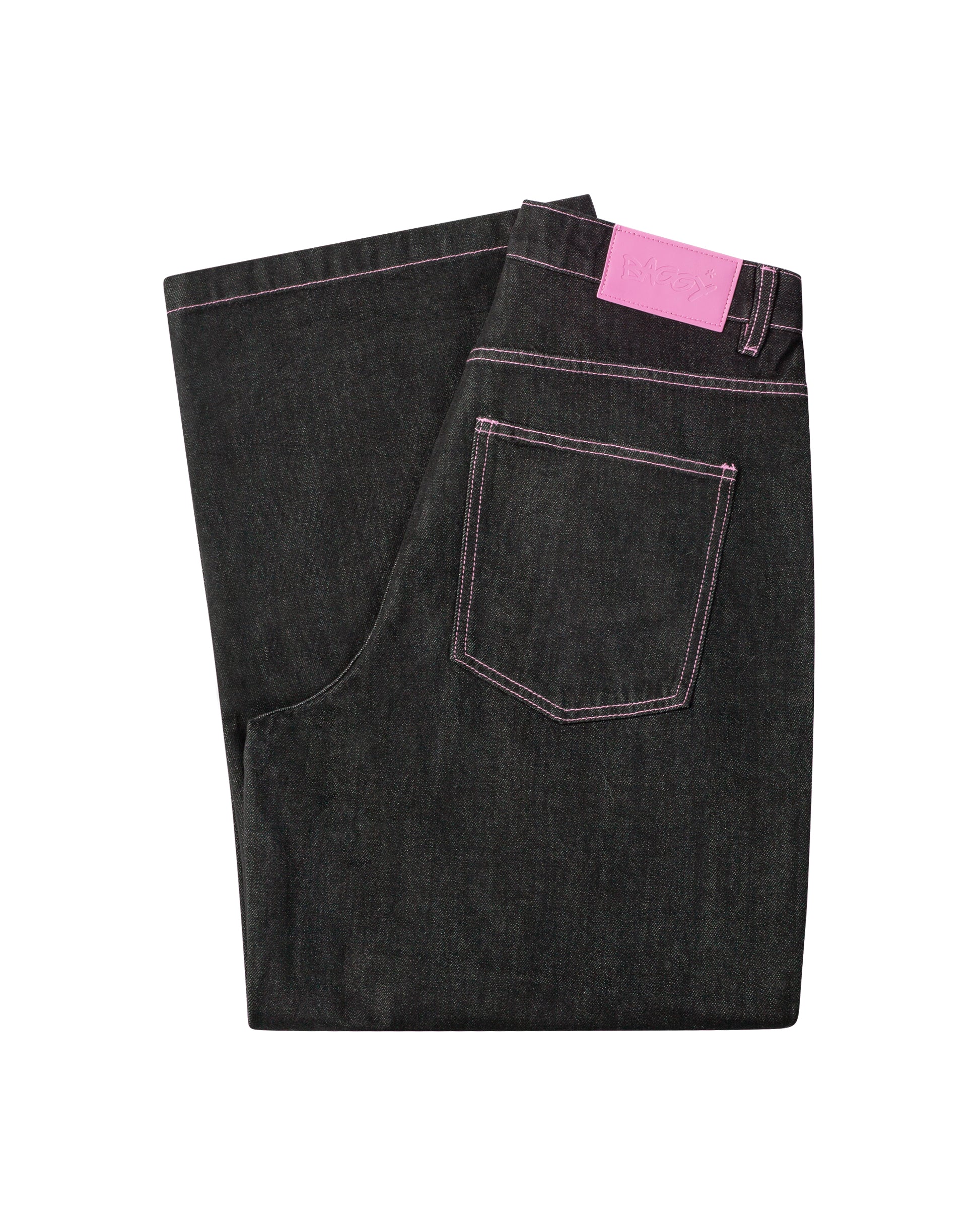Raw Denim W/ Pink Stitching - Image 3