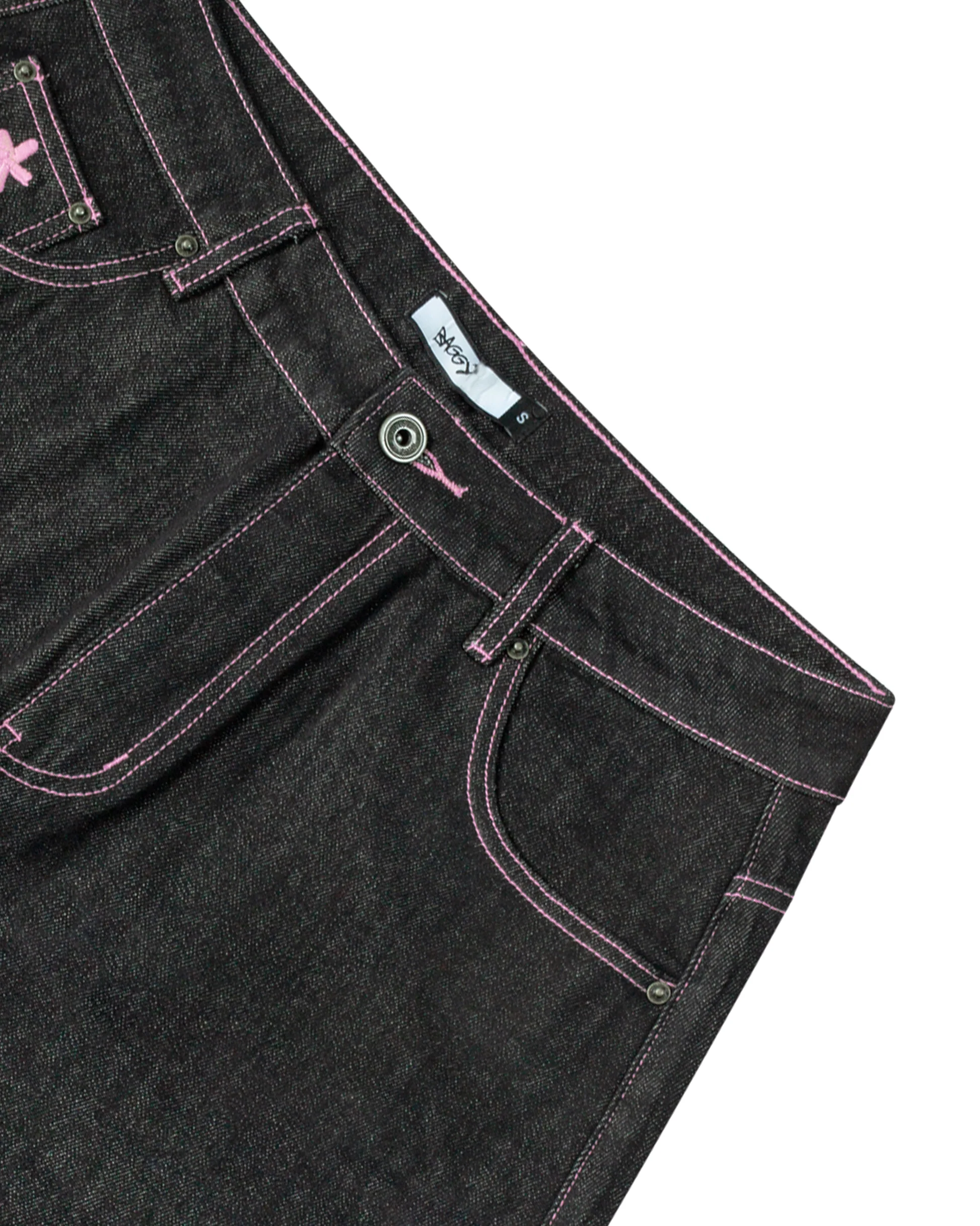 Raw Denim W/ Pink Stitching - Image 4