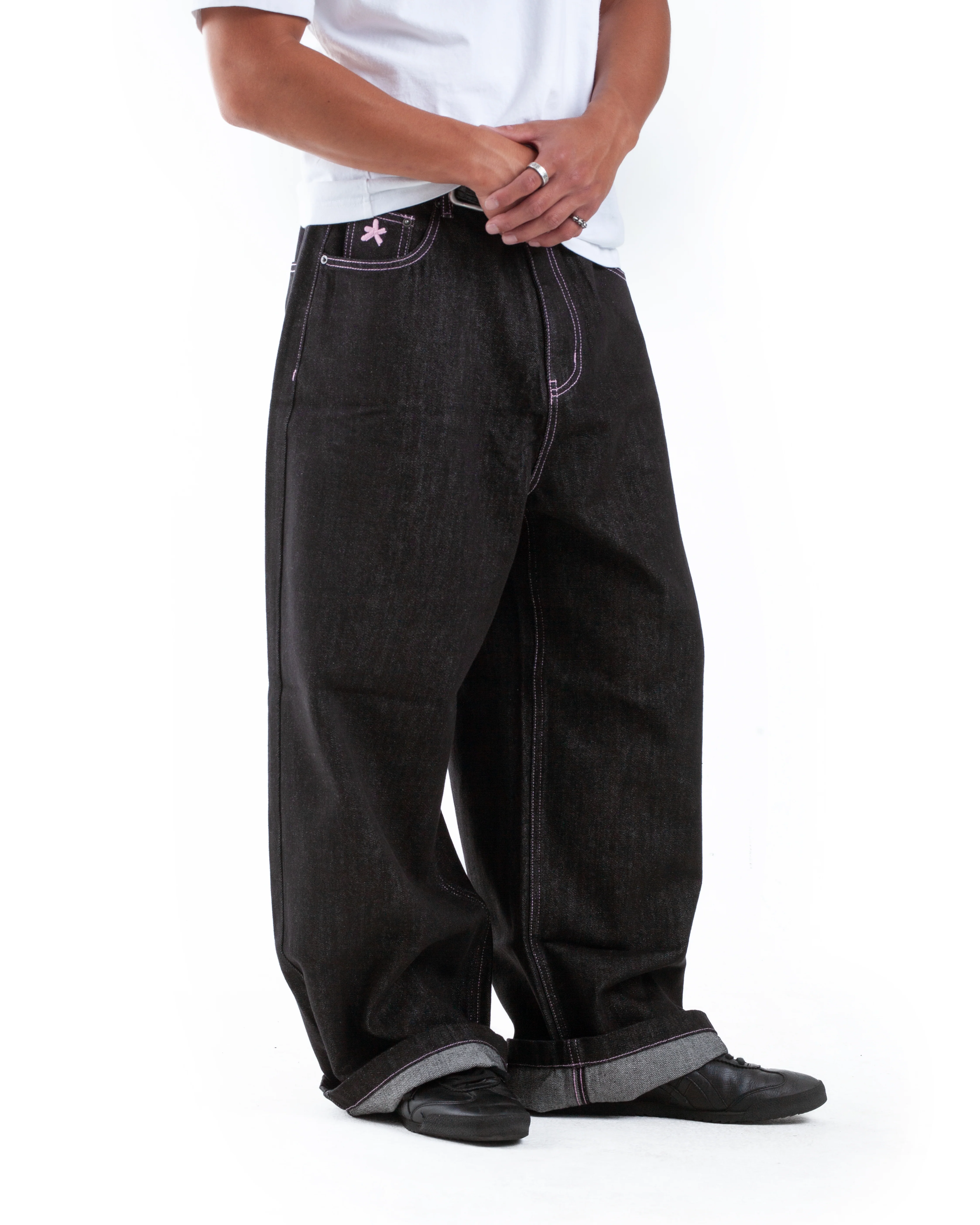Raw Denim W/ Pink Stitching - Image 7