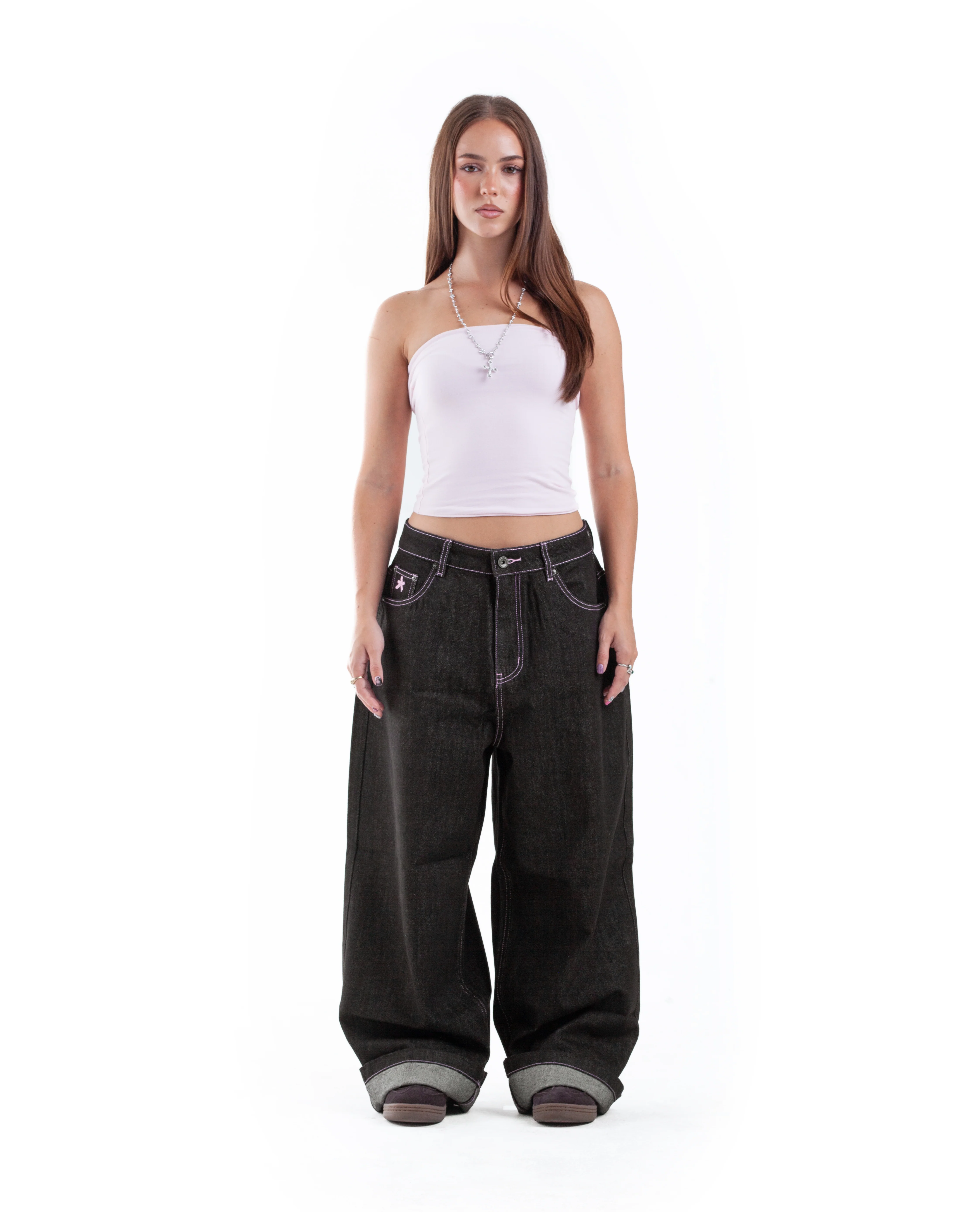 Raw Denim W/ Pink Stitching - Image 9