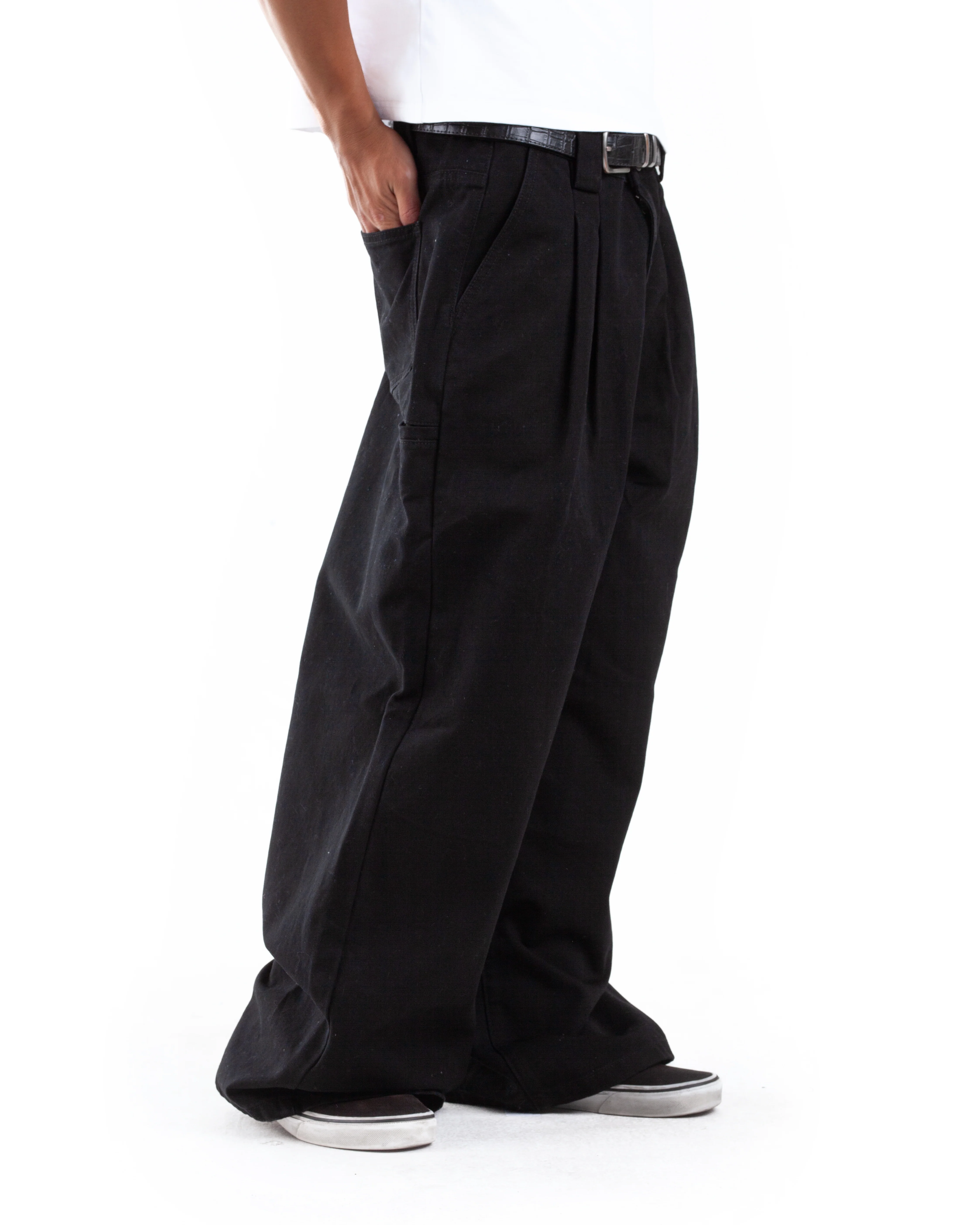 Black Pleated Denim - Image 5